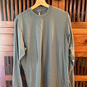 Skims Long Sleeve Boyfriend Tee Size Small Blue